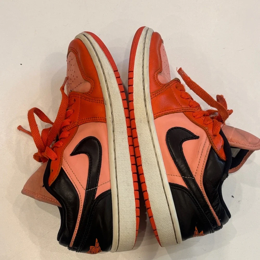 Nike Jordan Low Dunk Kids Sneakers - Orange and Black